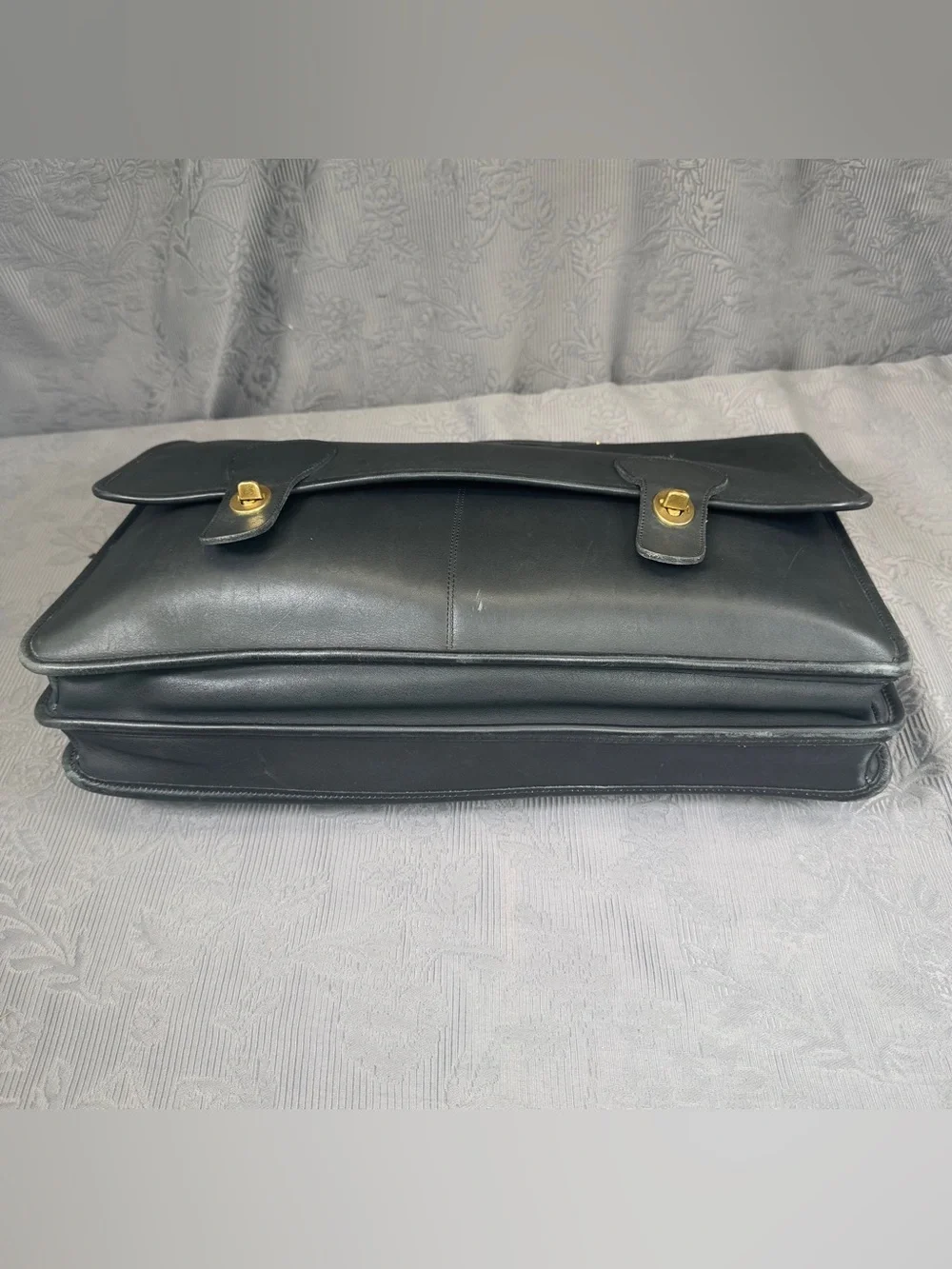Coach Vintage Full Grain Leather Made in NYC Handbag Briefcase